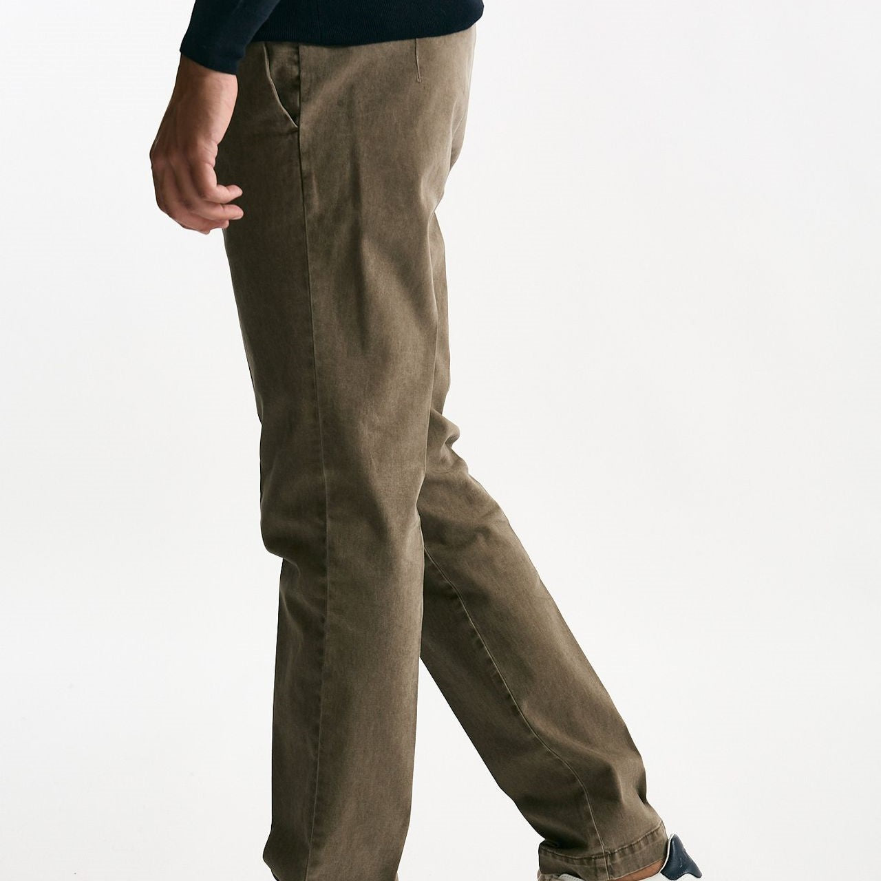 Pantalone MASTER FIT in cotone stretch  tortora uomo Pt torino - 8