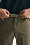 Pantalone MASTER FIT in cotone stretch  tortora uomo Pt torino - 5