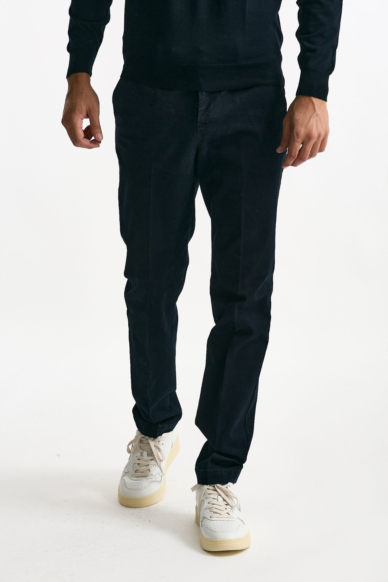 Pantalone MASTER FIT in cotone stretch blu uomo Pt torino - 1