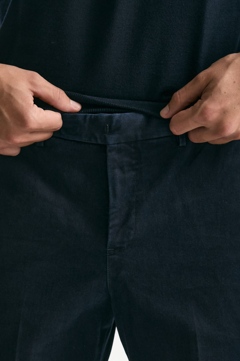 Pantalone MASTER FIT in cotone stretch blu uomo Pt torino - 5