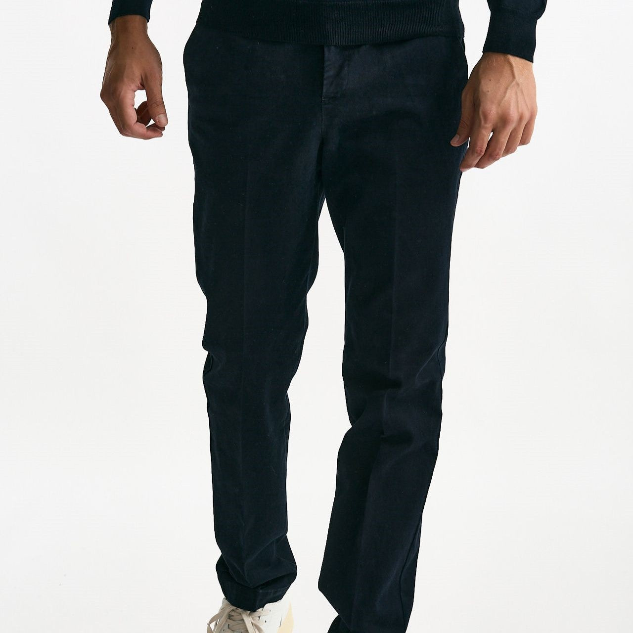 Pantalone MASTER FIT in cotone stretch blu uomo Pt torino - 8