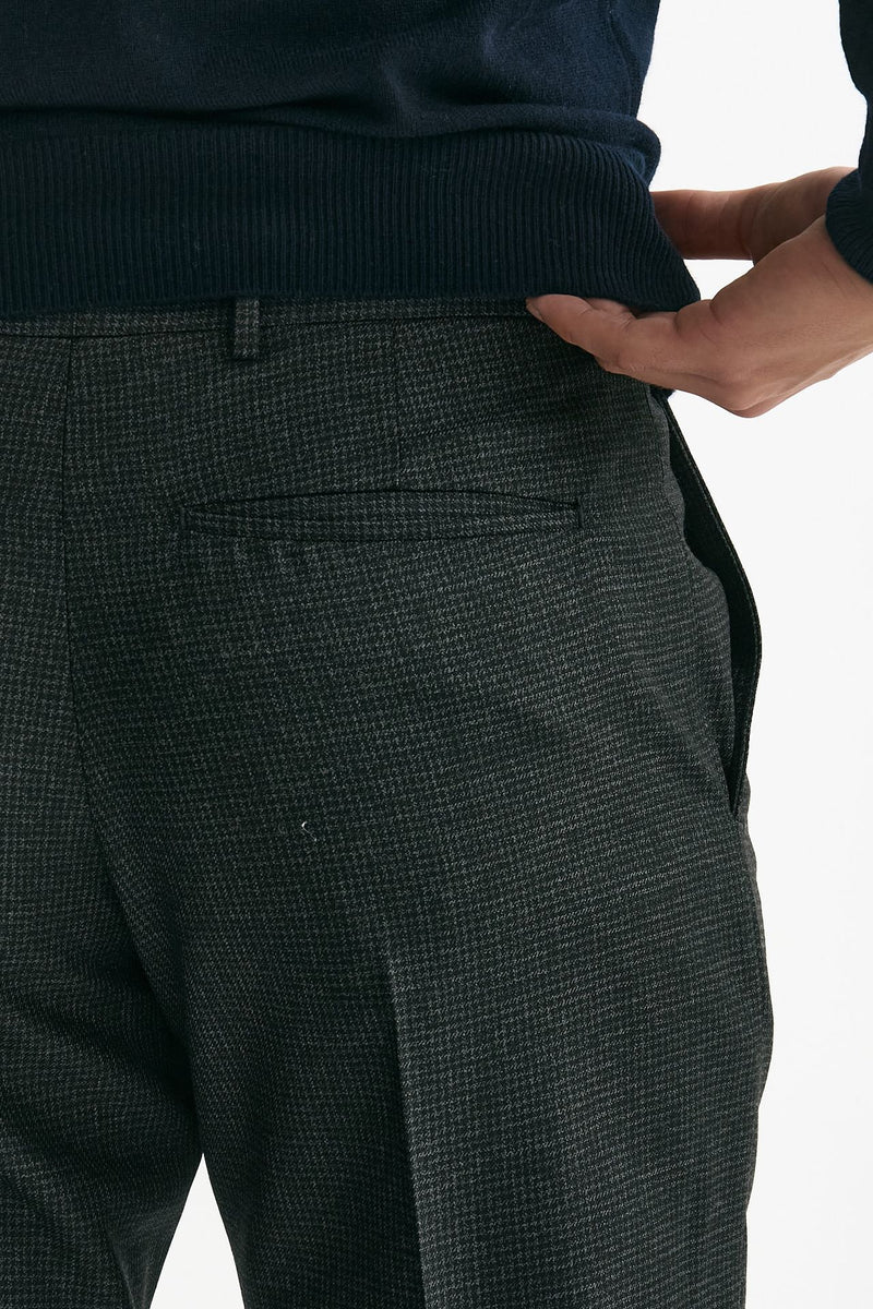 Pantalone EDGE-REBEL in lana grigio/nero uomo Pt torino - 7