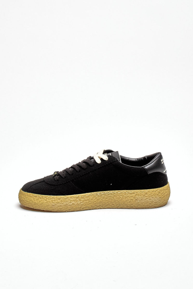 Sneaker 1.01 FURIA vintage in pelle scamosciata vegana nero uomo Puraai - 4