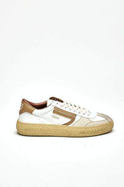 Sneaker 1.01 BISCOTTO in ecopelle vintage bianco uomo Puraai