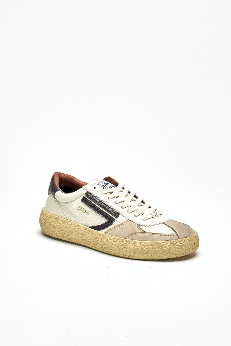 Sneaker in ecopelle 1.01 OSSO vintage bianco uomo Puraai - 2