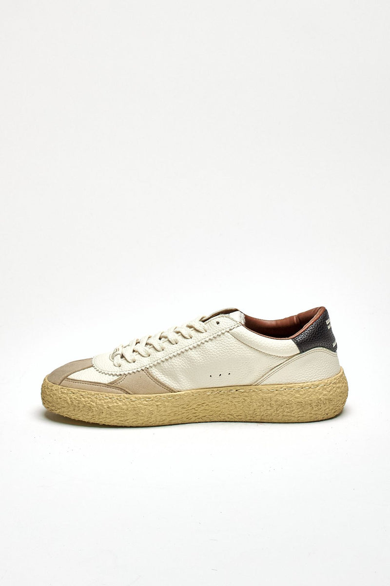 Sneaker in ecopelle 1.01 OSSO vintage bianco uomo Puraai - 4