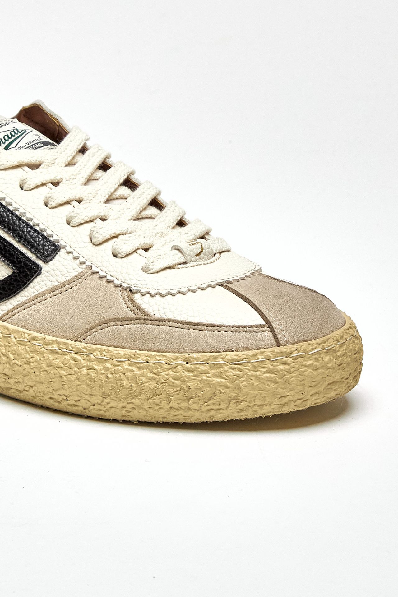 Sneaker in ecopelle 1.01 OSSO vintage bianco uomo Puraai - 5