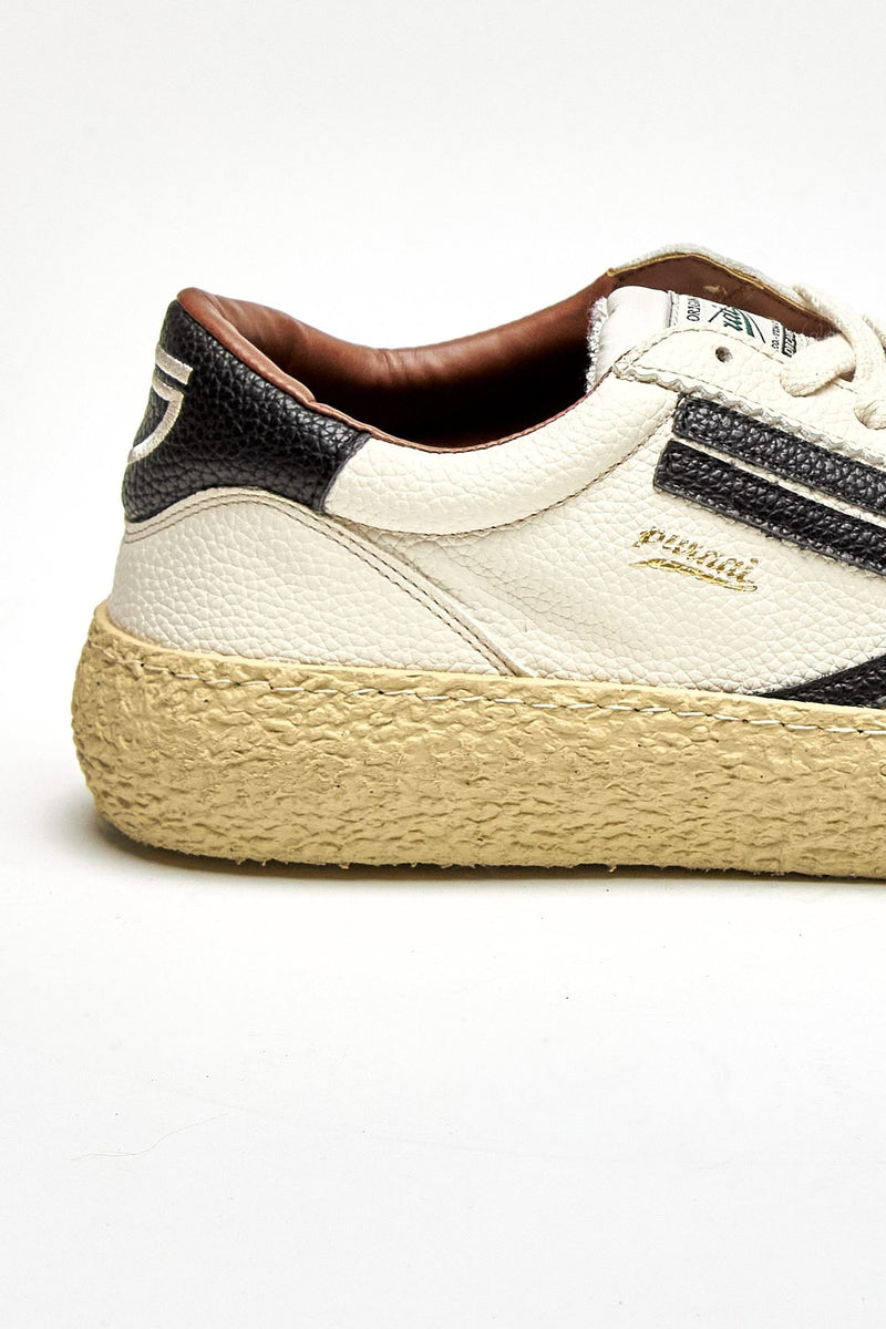 Sneaker in ecopelle 1.01 OSSO vintage bianco uomo Puraai - 6