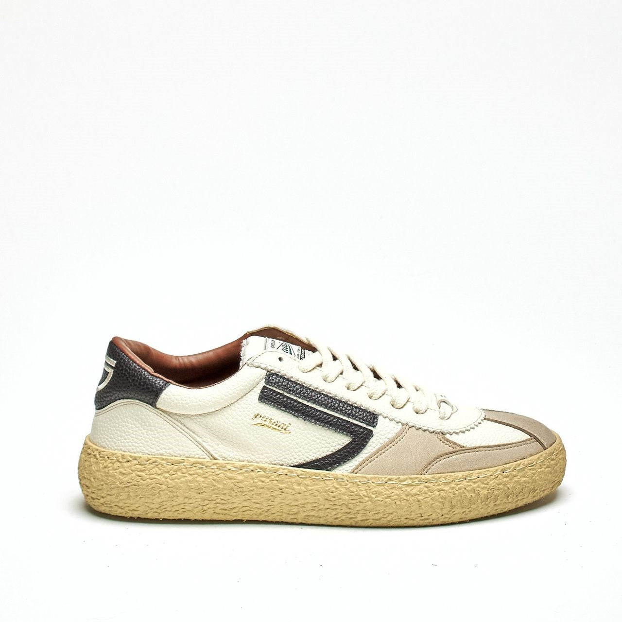 Sneaker in ecopelle 1.01 OSSO vintage bianco uomo Puraai - 8