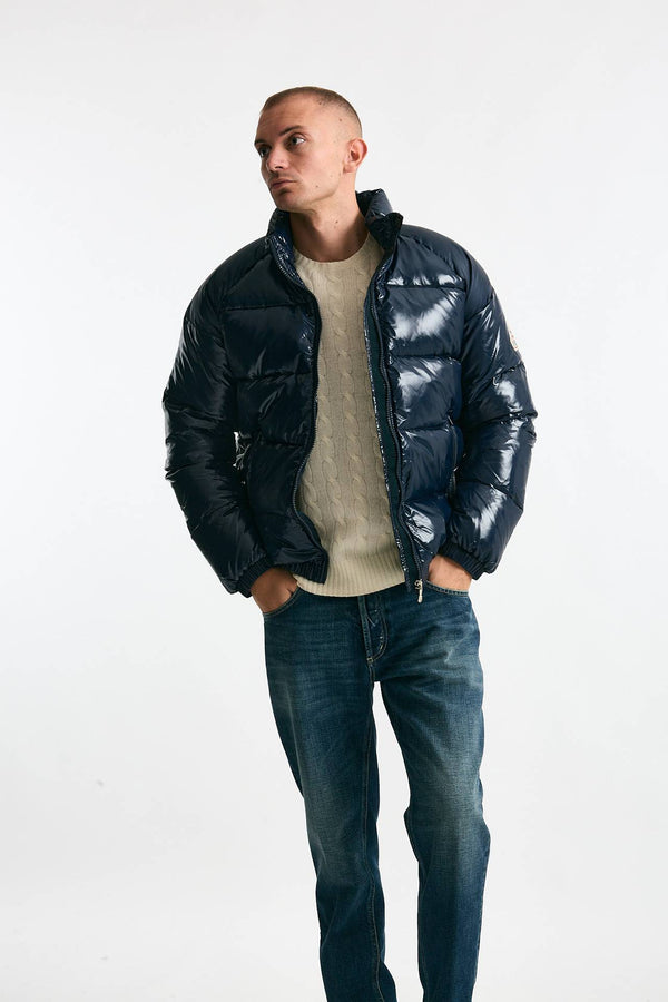 Piumino laccato blu uomo Pyrenex