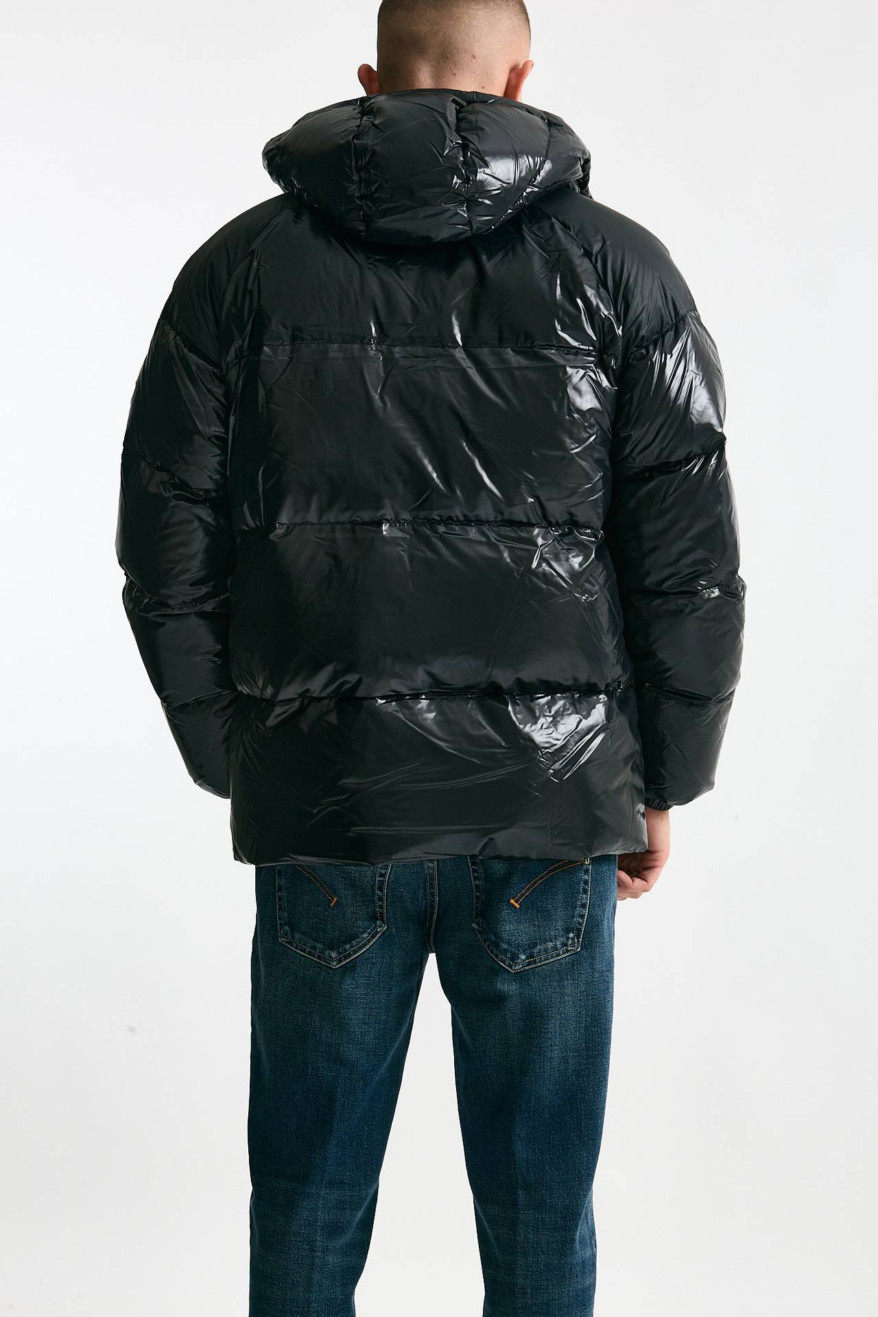 Piumino laccato nero uomo Pyrenex - 4