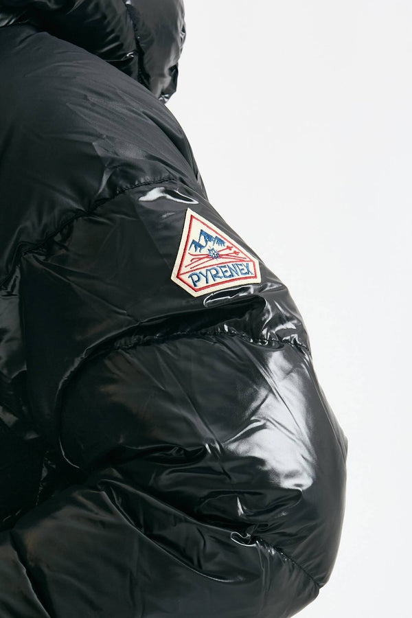 Piumino laccato nero uomo Pyrenex