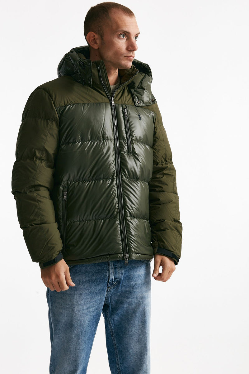 piumino in nylon verde militare uomo Polo ralph lauren - 3