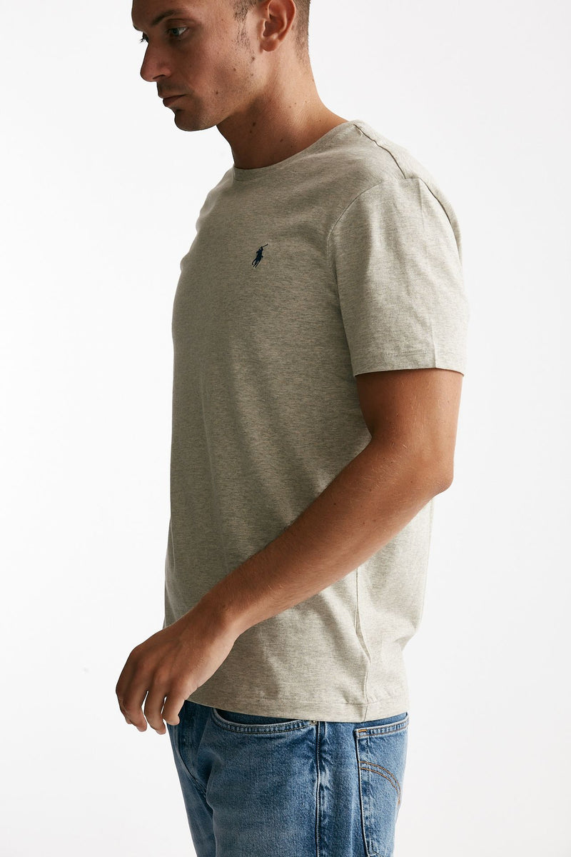 t-shirt custom slim-fit in cotone grigio uomo Polo ralph lauren - 2