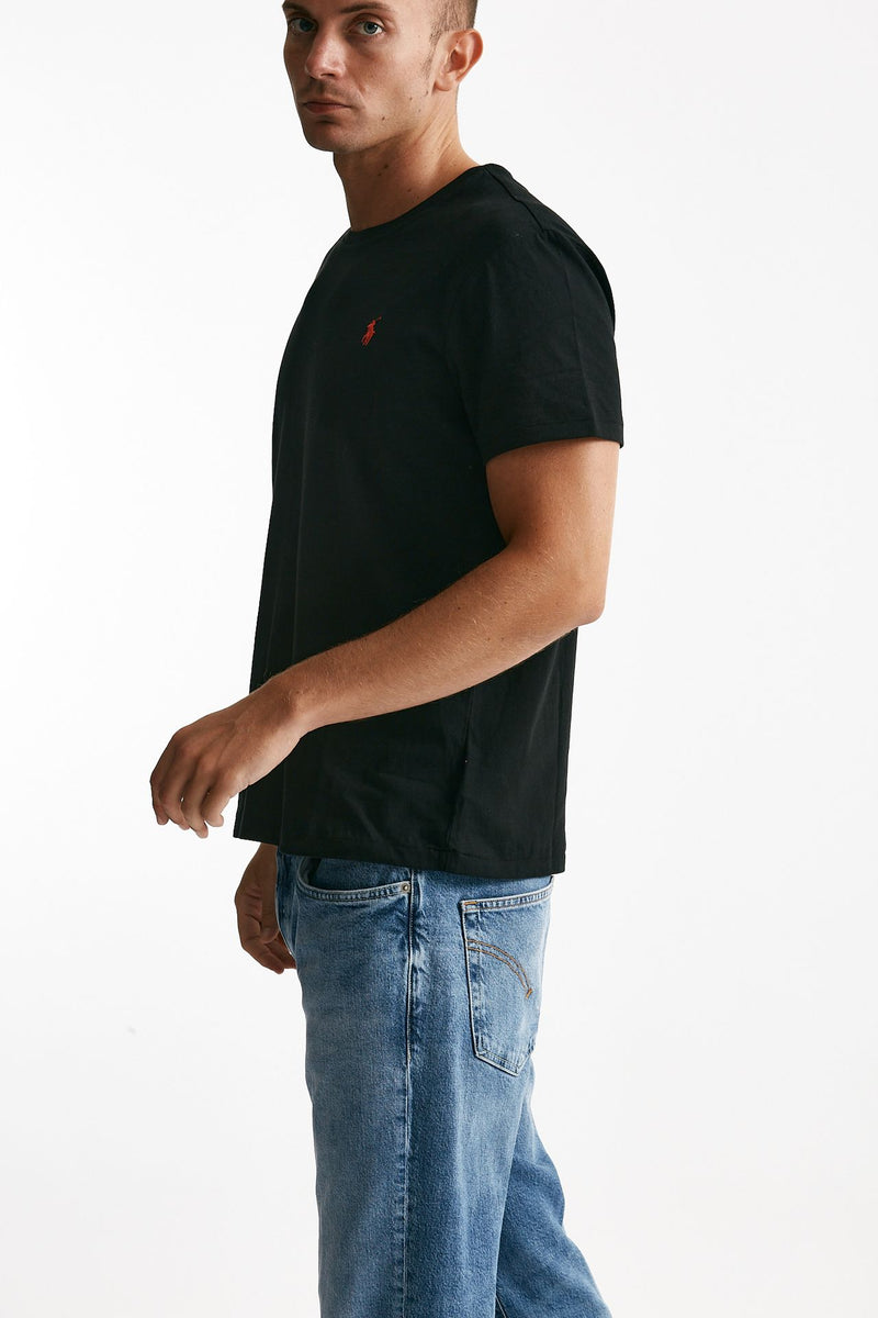 t-shirt custom slim-fit in cotone nero uomo Polo ralph lauren - 2