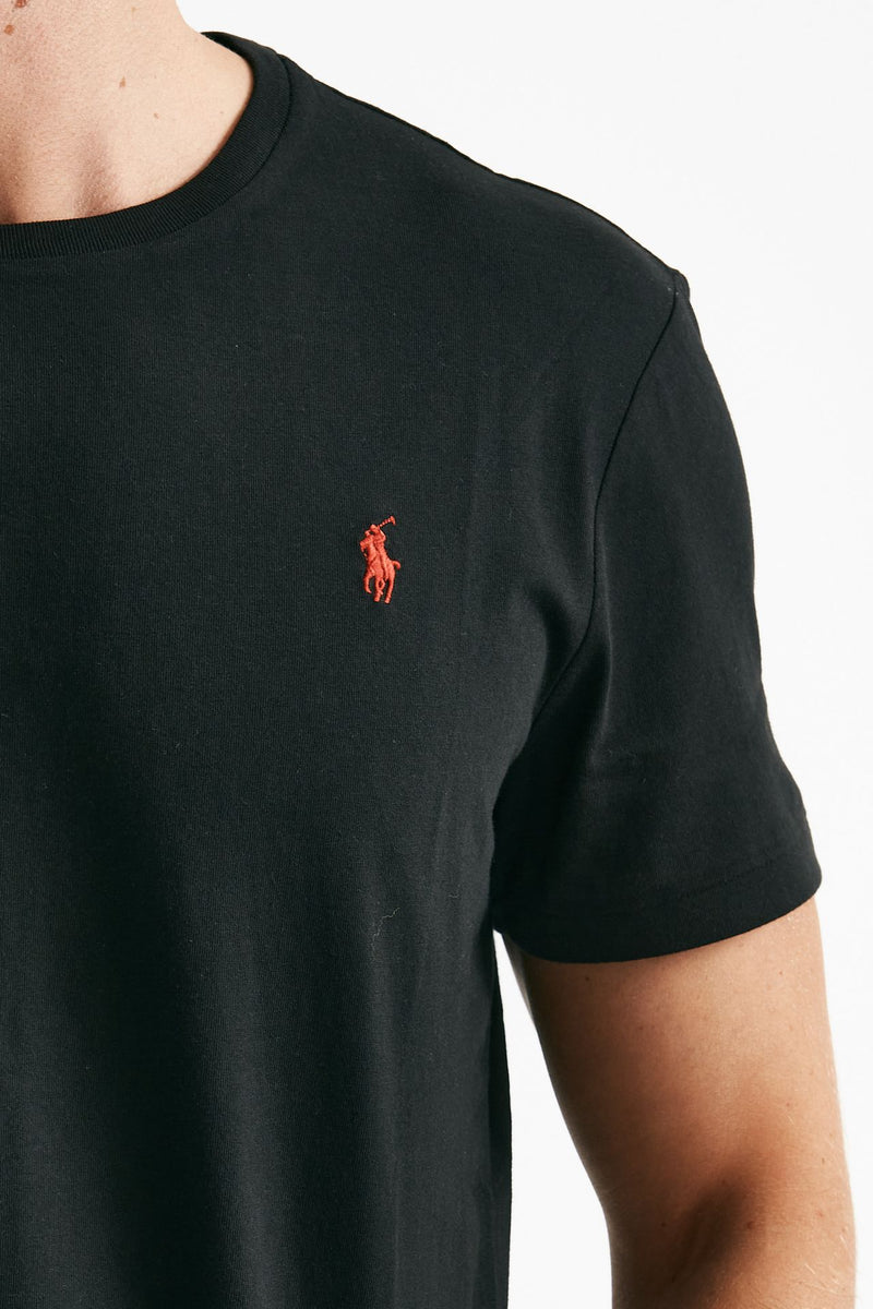 t-shirt custom slim-fit in cotone nero uomo Polo ralph lauren - 5