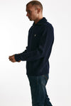 maglia mezza zip in lana e cotone blu uomo Polo ralph lauren - 2