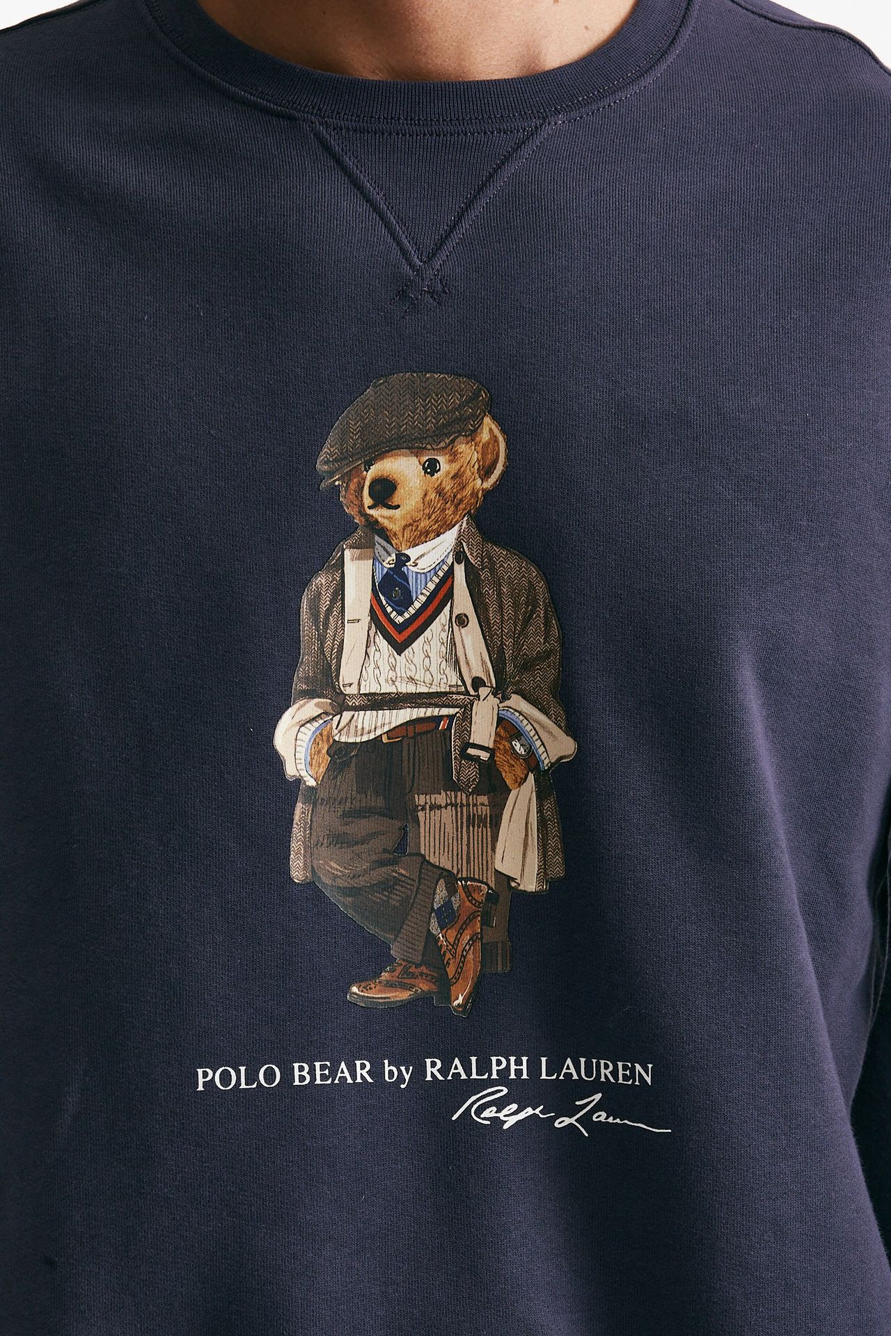 felpa girocollo in misto cotone blu uomo Polo ralph lauren - 5