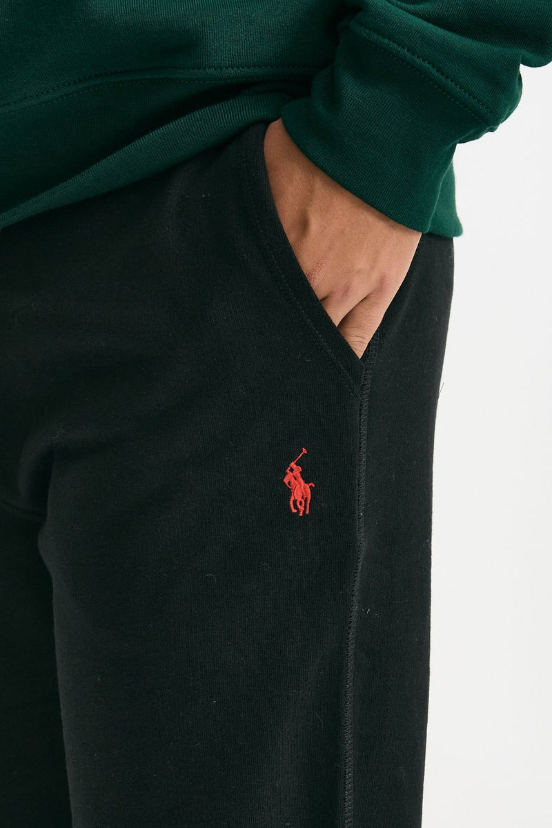 Pantalone tuta in cotone e poliestere nero uomo Polo ralph lauren - 5