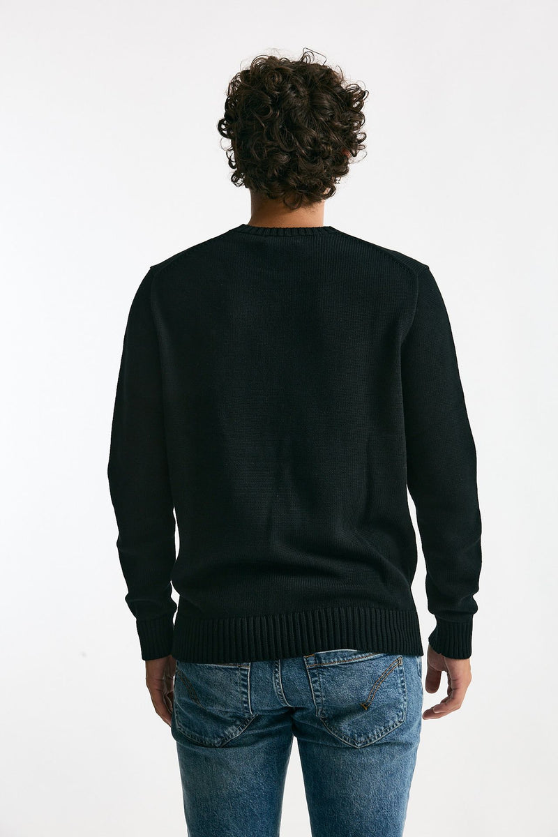 Maglia girocollo in cotone nero uomo Polo ralph lauren - 3