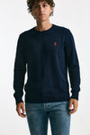 Maglia girocollo in cotone blu uomo Polo ralph lauren - 2