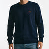 Maglia girocollo in cotone blu uomo Polo ralph lauren - 6