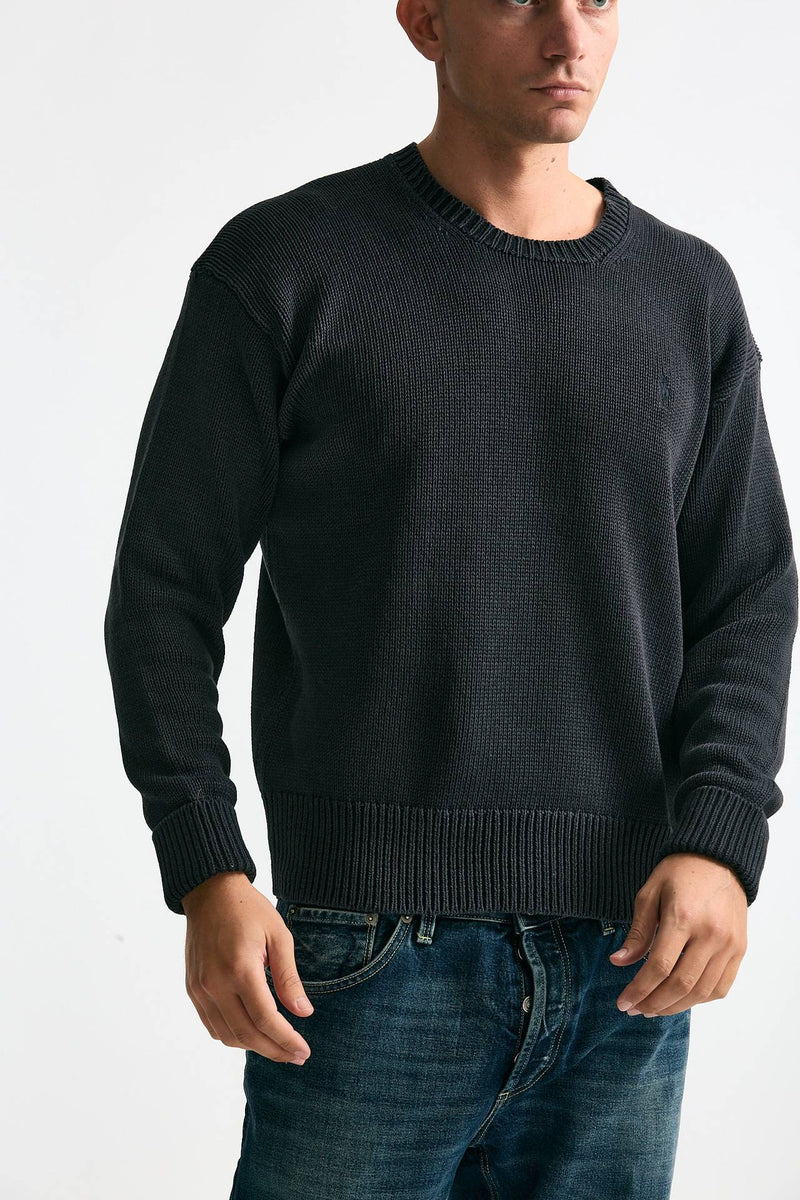 Maglia in cotone lavato grigio uomo Polo ralph lauren - 4