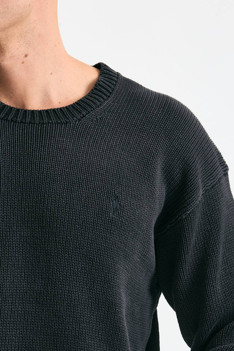 Maglia in cotone lavato grigio uomo Polo ralph lauren - 5