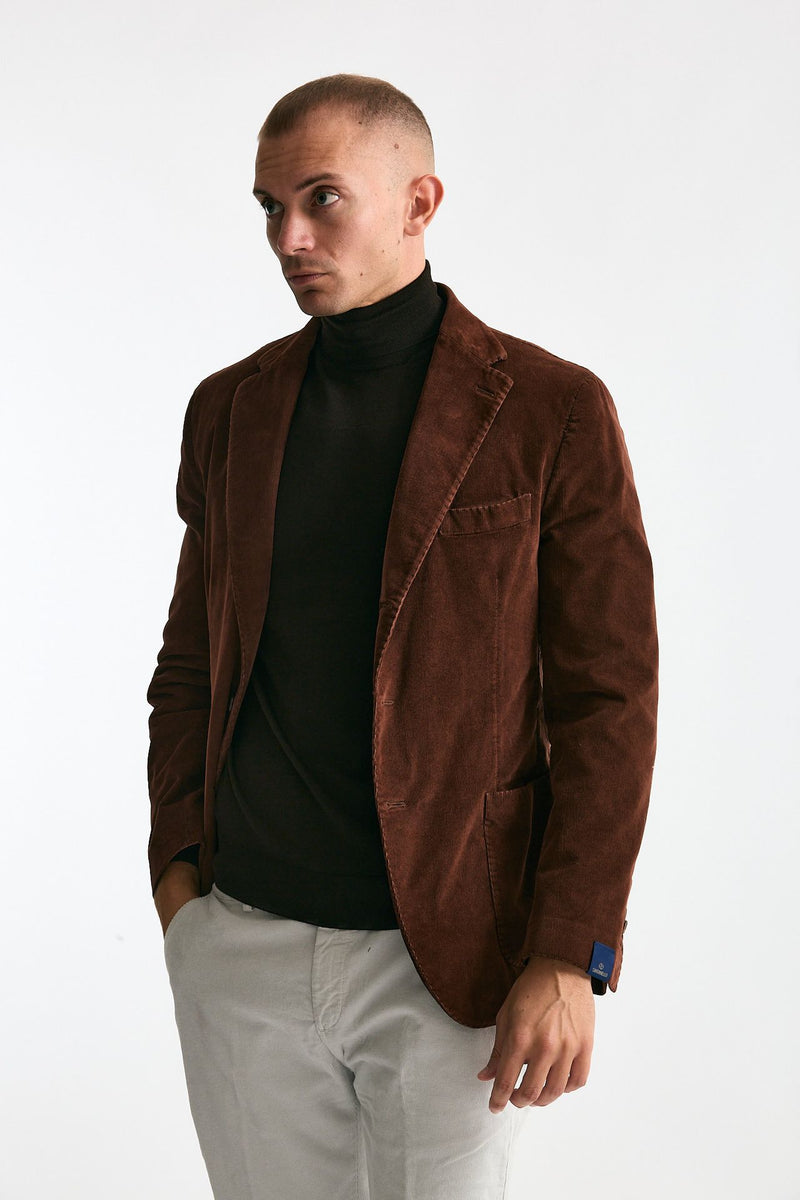 Giacca monopetto ruggine uomo Santaniello - 3