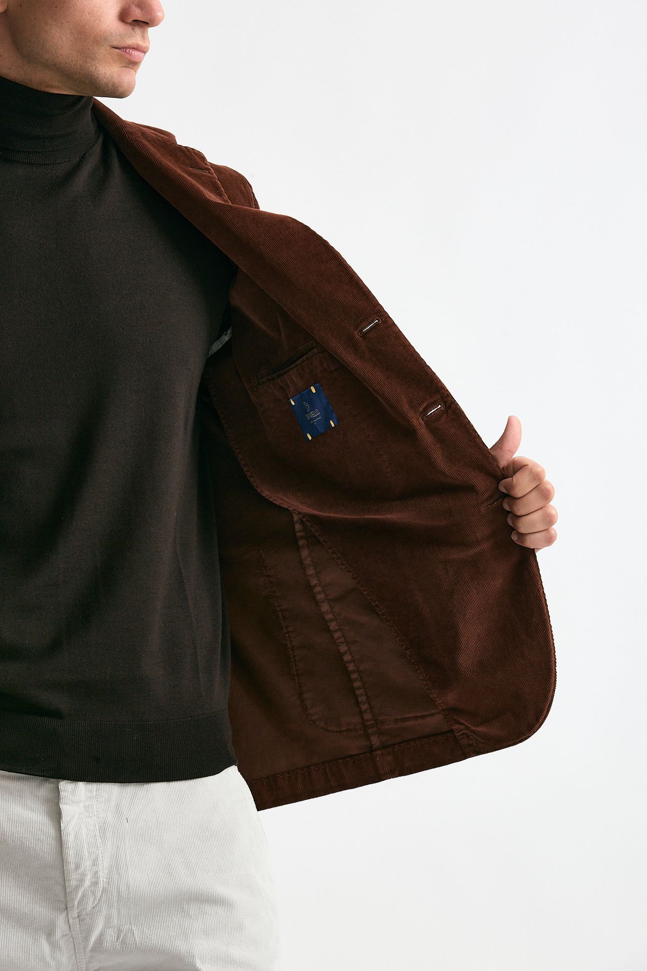 Giacca monopetto ruggine uomo Santaniello - 5