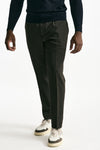 Pantalone in misto lana stretch marrone uomo Santaniello - 2