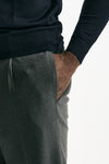 Pantalone in misto lana stretch grigio uomo Santaniello - 6