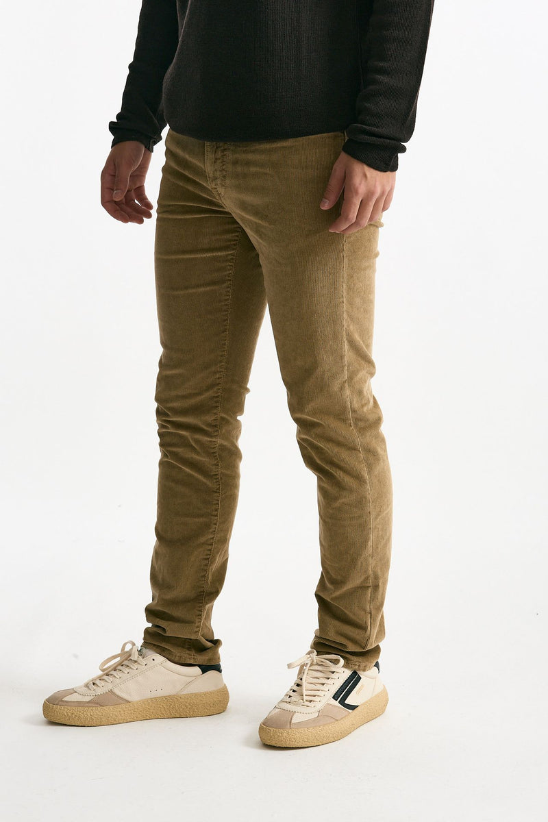 Jeans velluto stretch cammello uomo Siviglia - 4