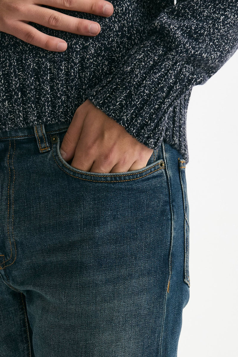 Jeans lavaggio medio stretch stone washed uomo Siviglia - 5