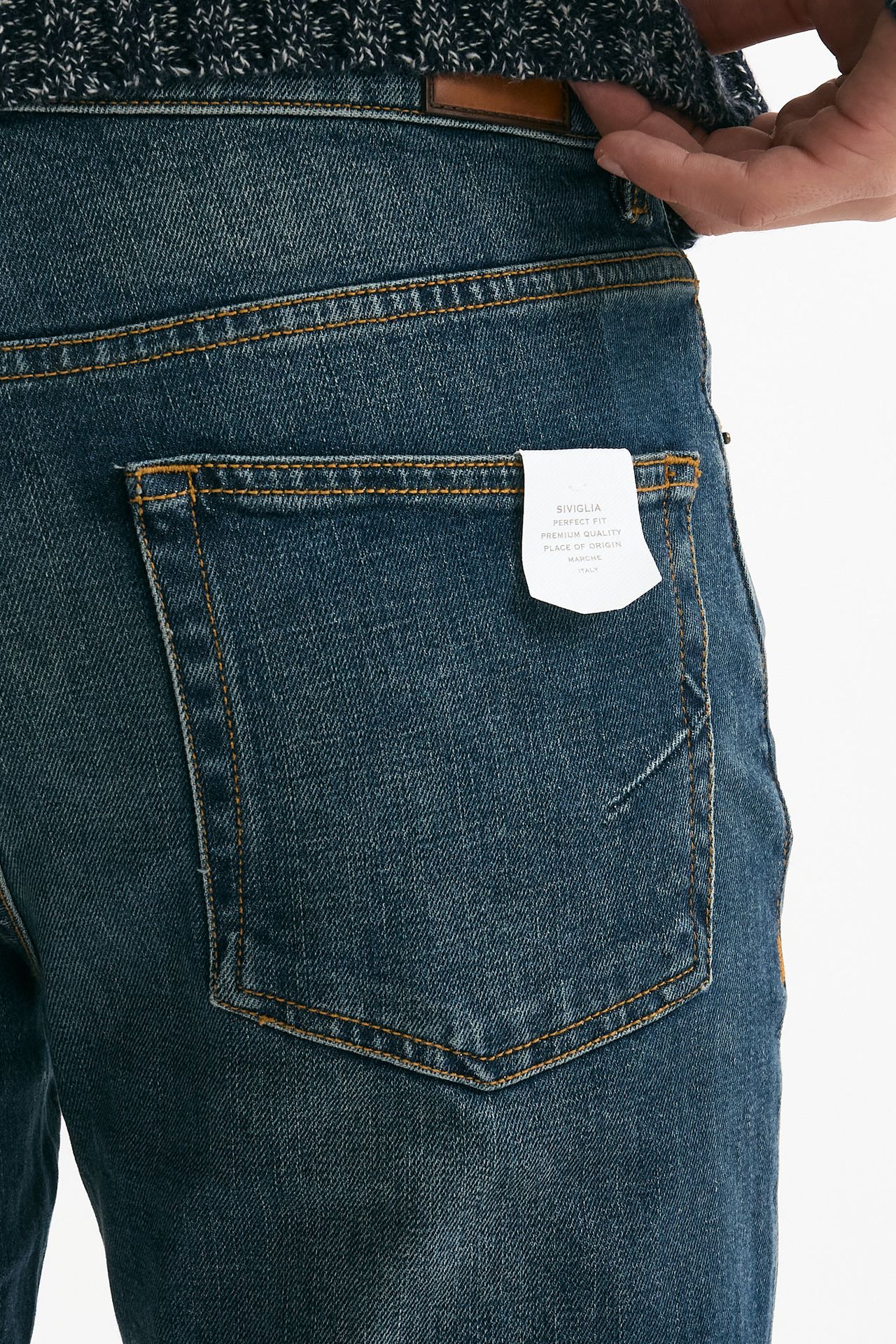 Jeans lavaggio medio stretch stone washed uomo Siviglia - 7