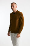 Polo KNOLL in lana ocra uomo John smedley - 1