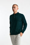 Polo KNOLL in lana verde bottiglia uomo John smedley - 2