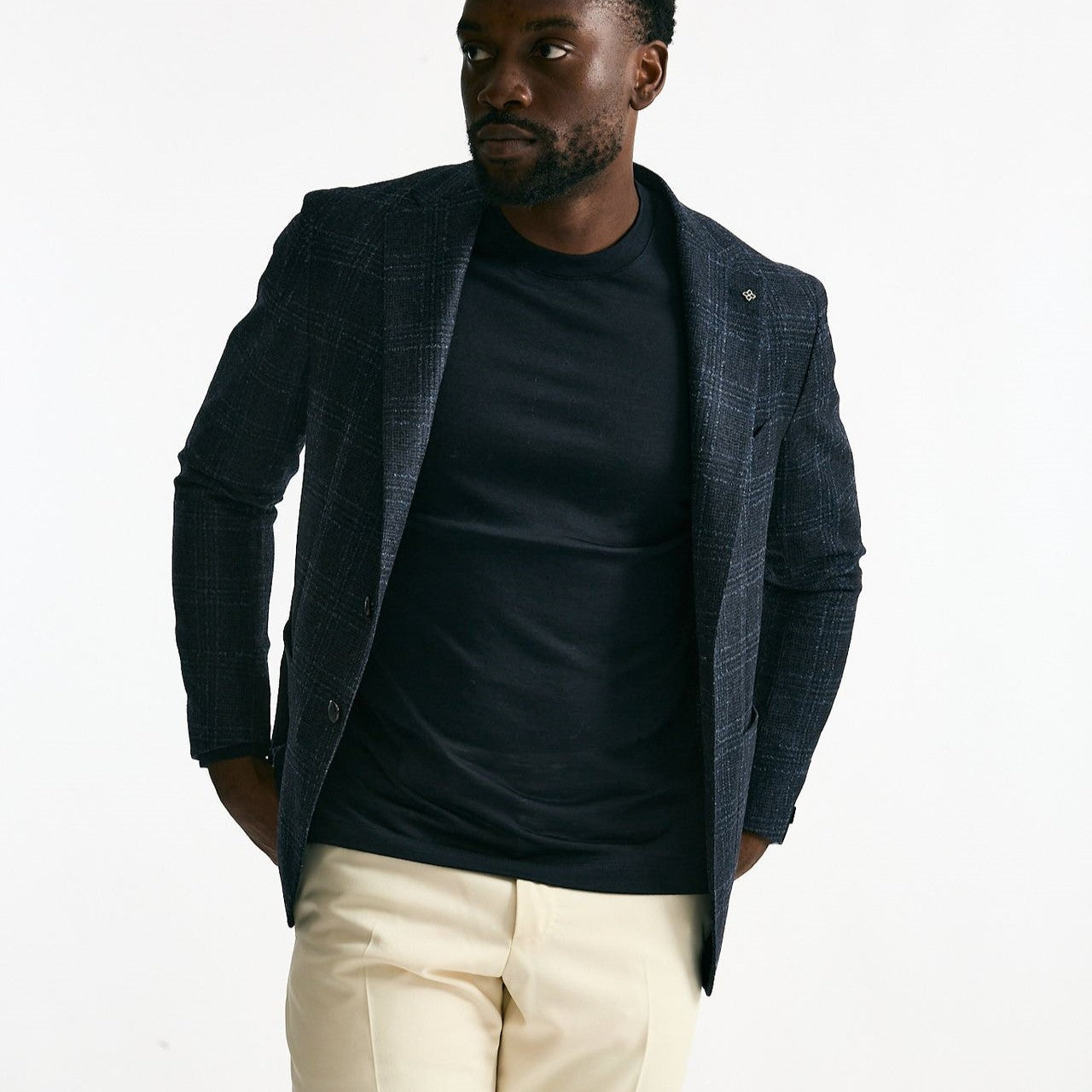 Giacca monopetto MONTECARLO galles blu uomo Tagliatore - 8