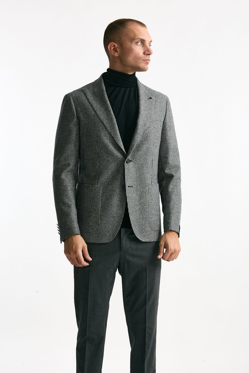 Giacca monopetto MONTECARLO pied de poule uomo Tagliatore - 6