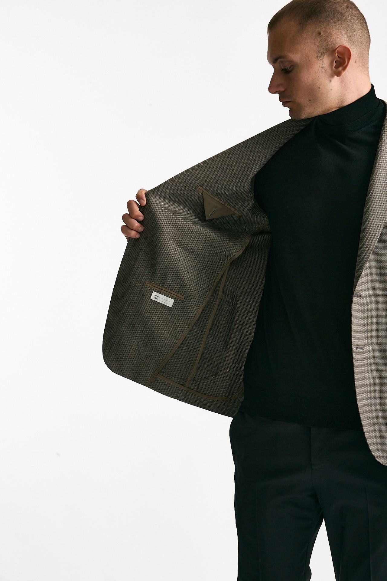 Giacca monopetto MONTECARLO tortora uomo Tagliatore - 5