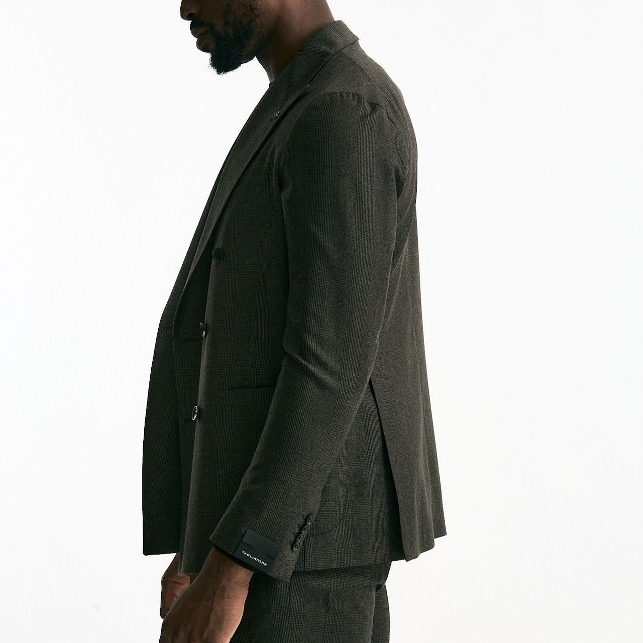 Abito doppiopetto MONTECARLO Galles marrone uomo Tagliatore - 9