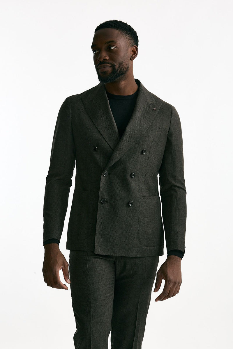 Abito doppiopetto MONTECARLO Galles marrone uomo Tagliatore - 5