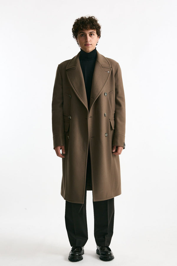 Cappotto PINO LERARIO doppiopetto cammello uomo Tagliatore