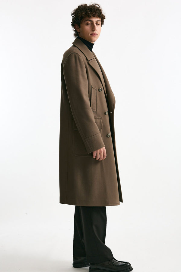 Cappotto PINO LERARIO doppiopetto cammello uomo Tagliatore