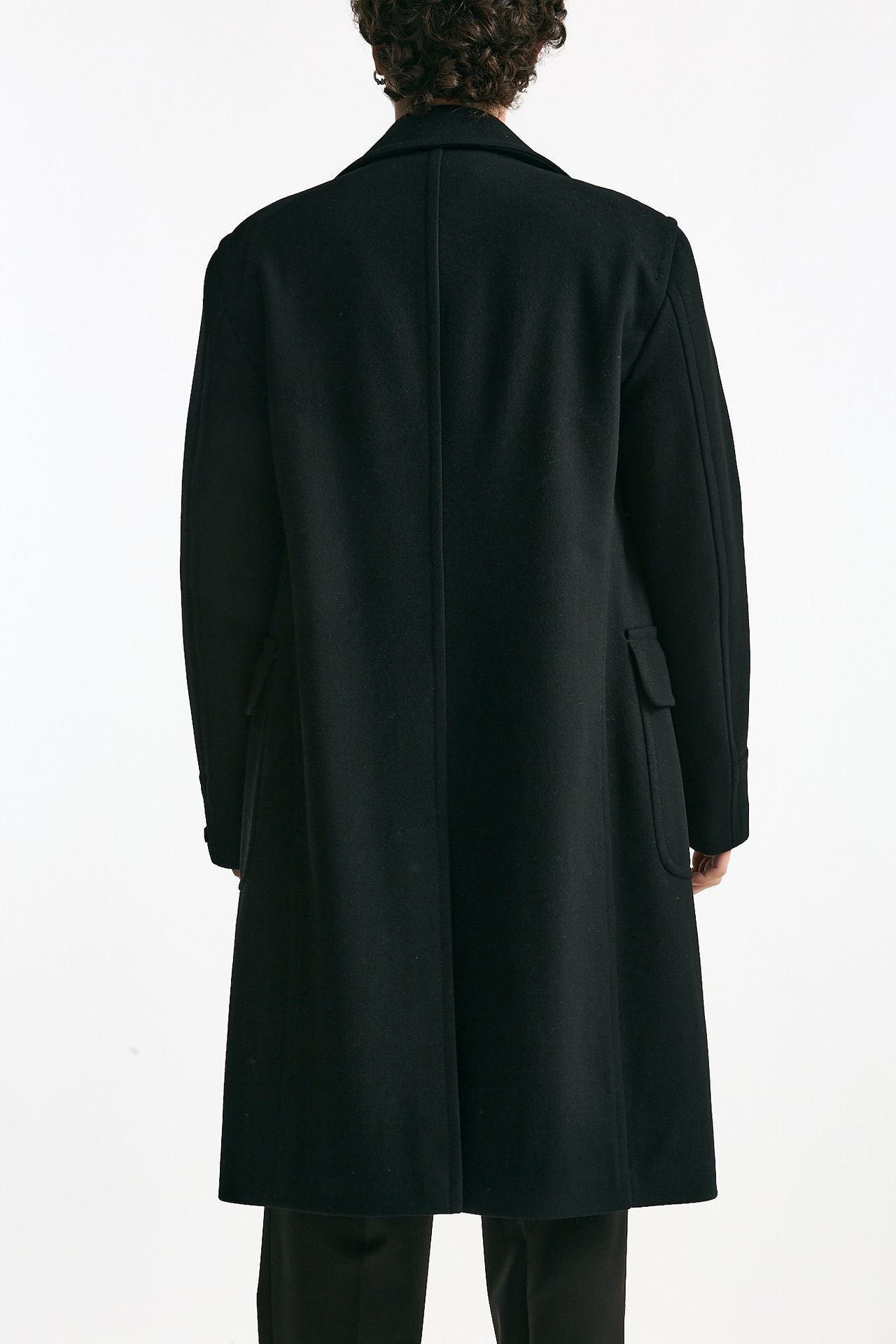 Cappotto PINO LERARIO doppiopetto nero uomo Tagliatore - 3