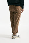 Pantalone in fustagno di cotone cammello uomo White sand - 3