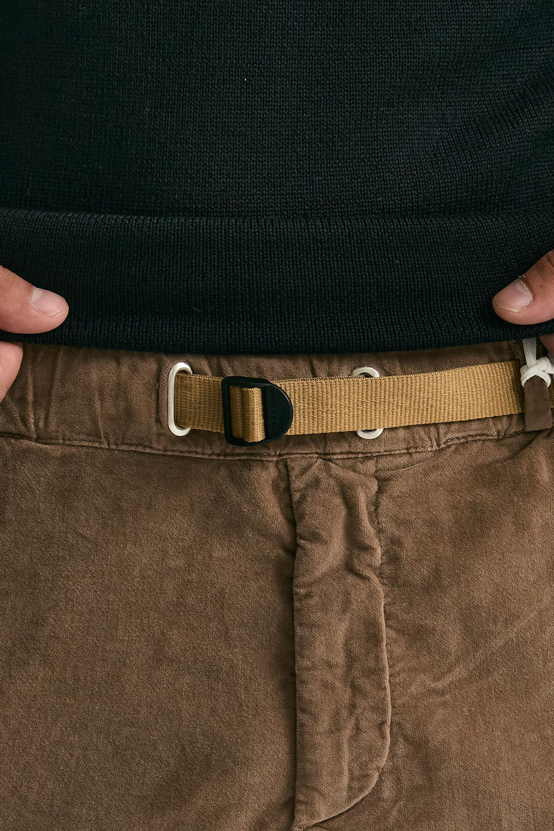 Pantalone in fustagno di cotone cammello uomo White sand - 6