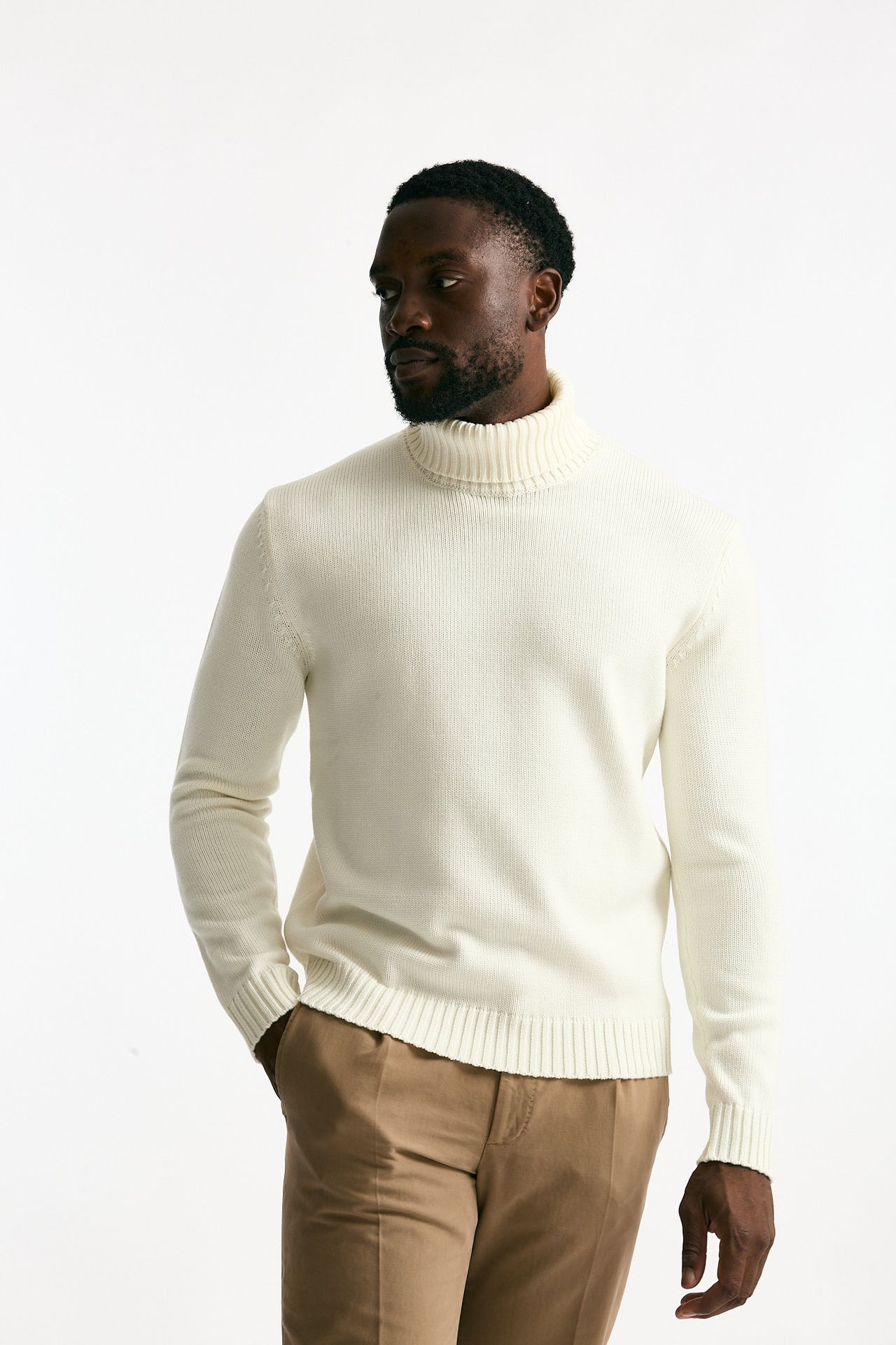 Dolcevita in lana bianco Zanone Uomo – Pier Abbigliamento