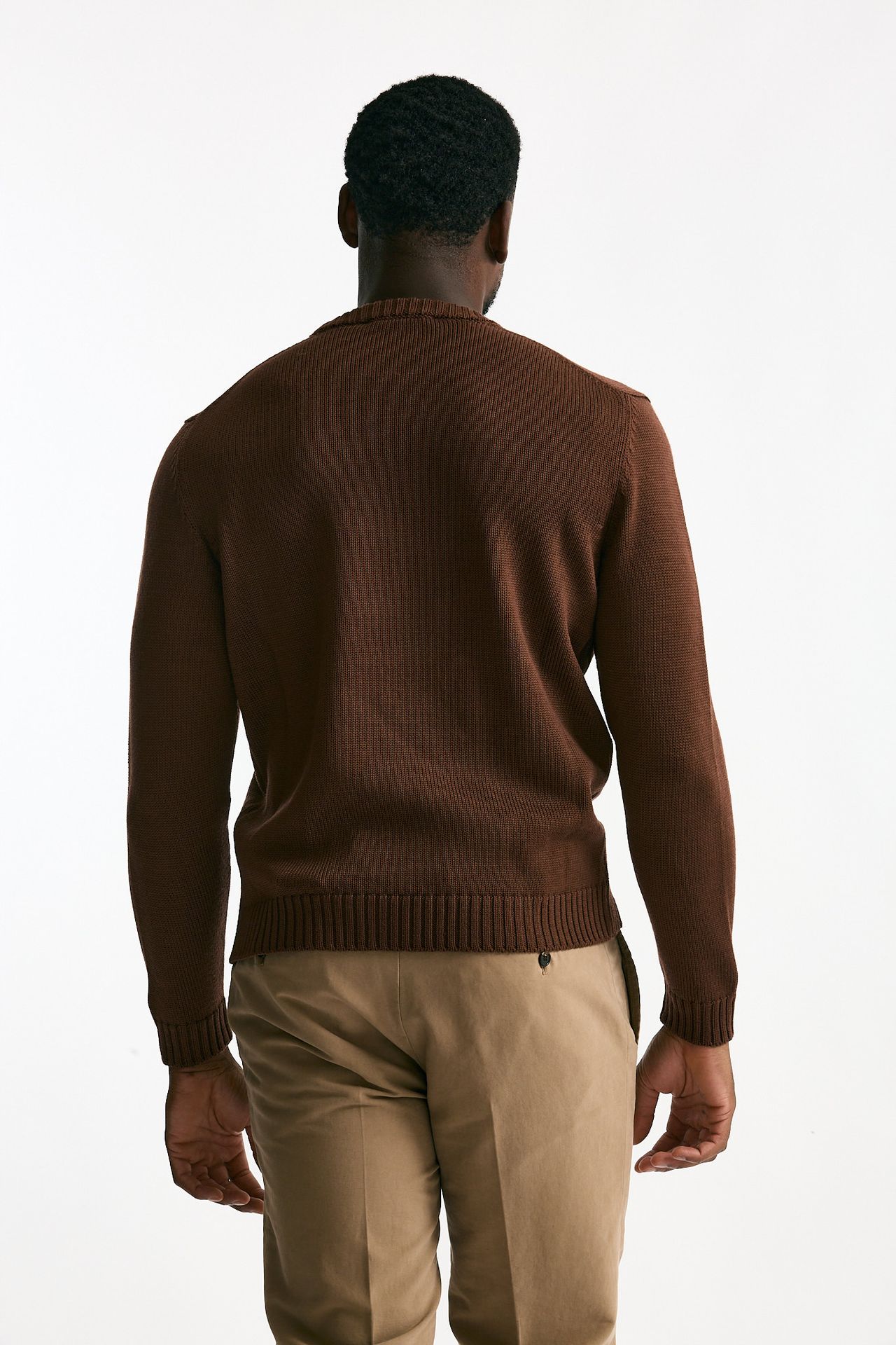 Maglia girocollo in lana bruciato uomo Zanone - 3