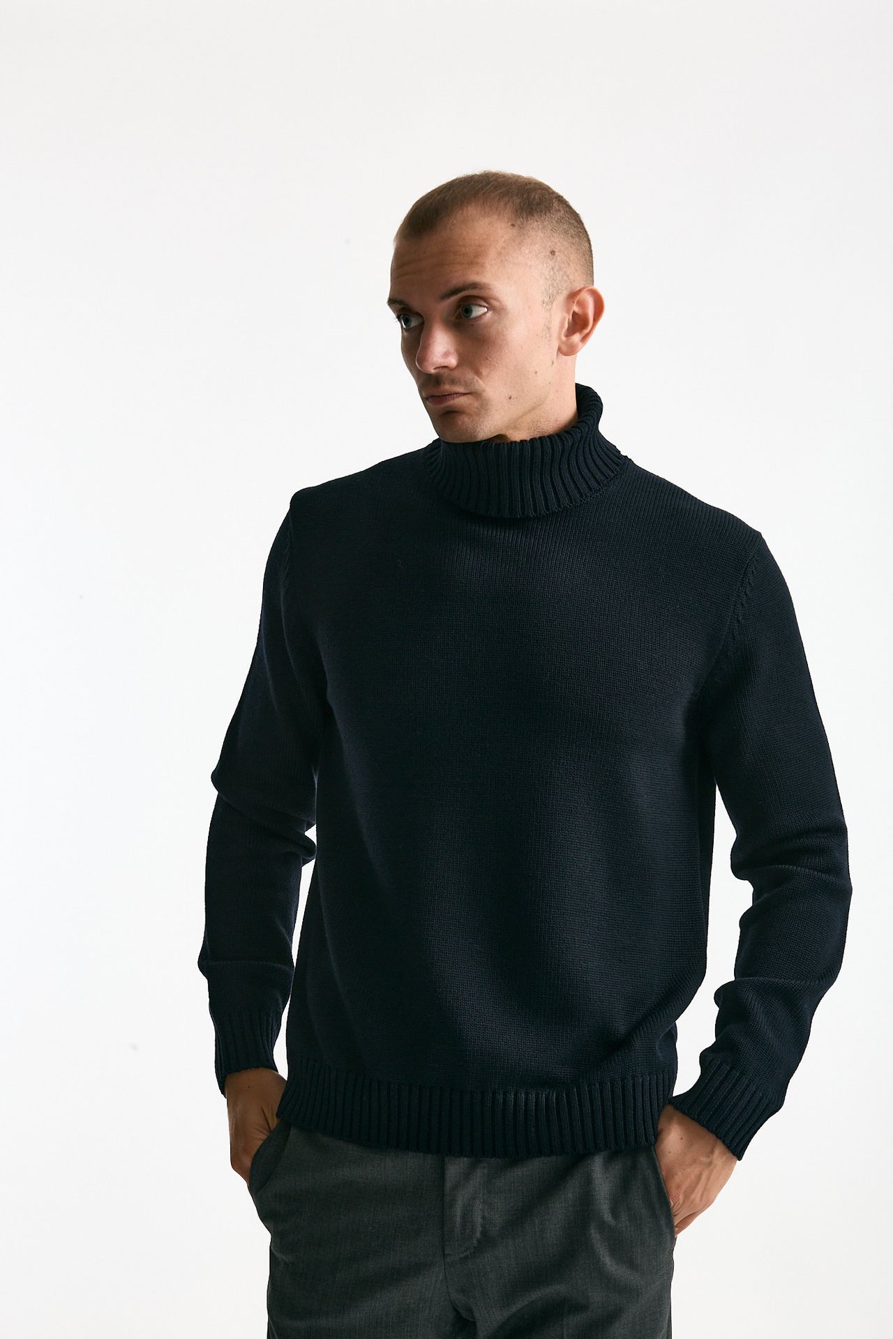 Dolcevita in lana blu Zanone Uomo – Pier Abbigliamento